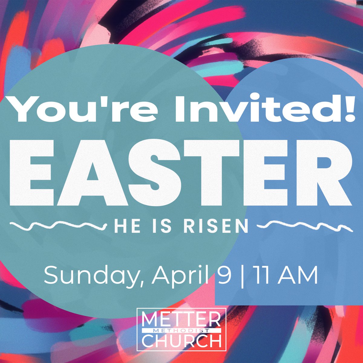 MetterMethodist's tweet photo. Sunday Worship Schedule for EASTER SUNDAY, April 9, 2023 - https://t.co/nOW6hQLb2c https://t.co/vksk2T3edV