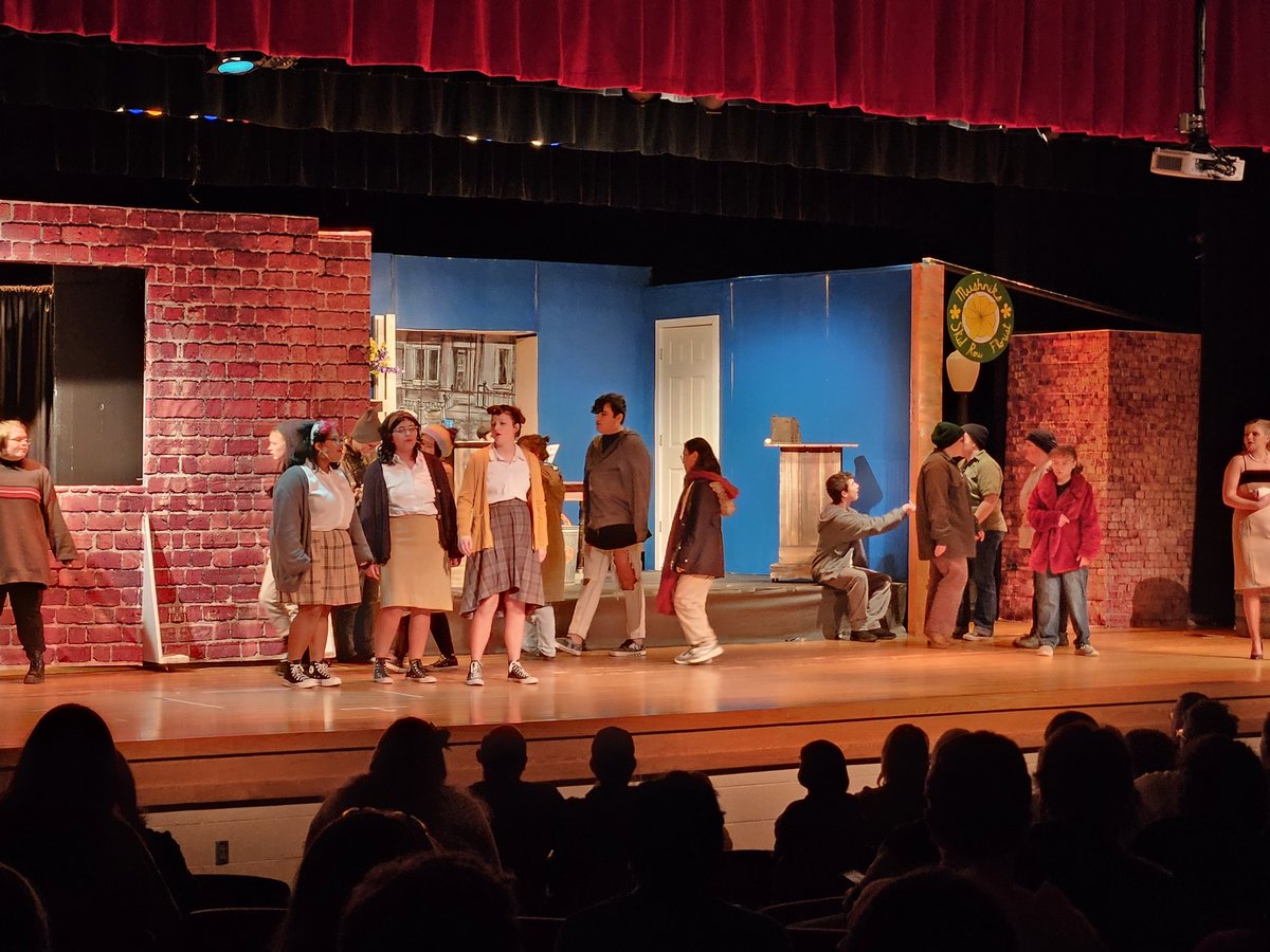 BHS__Principal's tweet photo. The Little Shop of Horrors musical is underway at Bluffton High School. A good turnout for opening night. https://t.co/DPs9l0CT4H