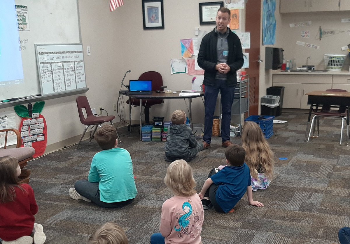 This past week, first grade had a career week! Students learned about 4 different careers. Thanks so much to our guest speakers (Jamie Buhl, Tyler Fortman, Alexus Hammock, and Doug McGeehan) for taking the time to come and speak to our classes!