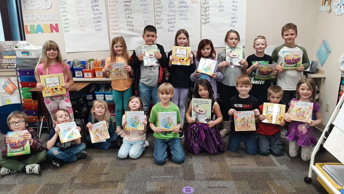 Students received Easter-themed books for the month of April. Thanks so much to our generous donors for making this happen!