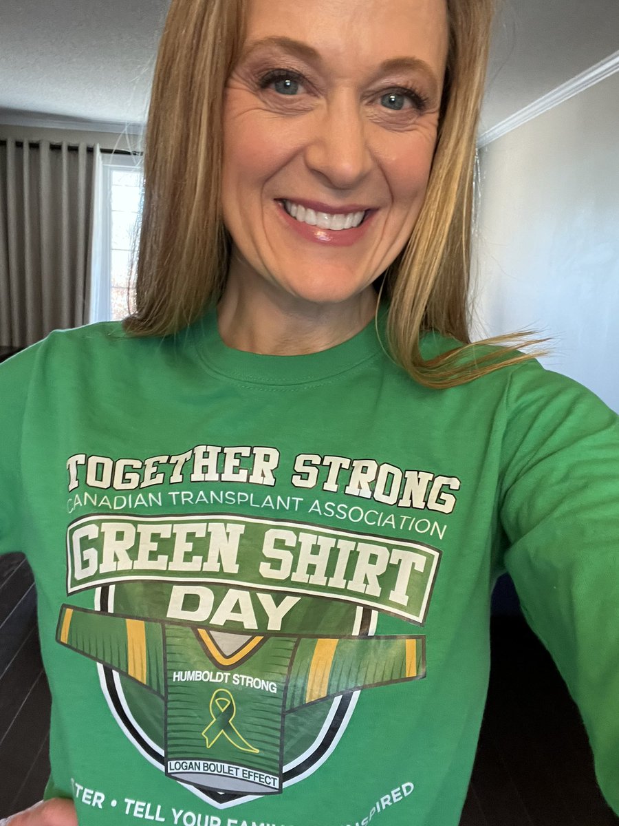 I’m honouring Logan Boulet today on #GreenShirtDay. His desire to help others created a movement #LoganBouletEffect His family’s worst day became a day of hope for the organ #transplant recipients he saved. Tell your loved ones that you’d want to donate organtissuedonation.ca/en?_gl=1*utd14…