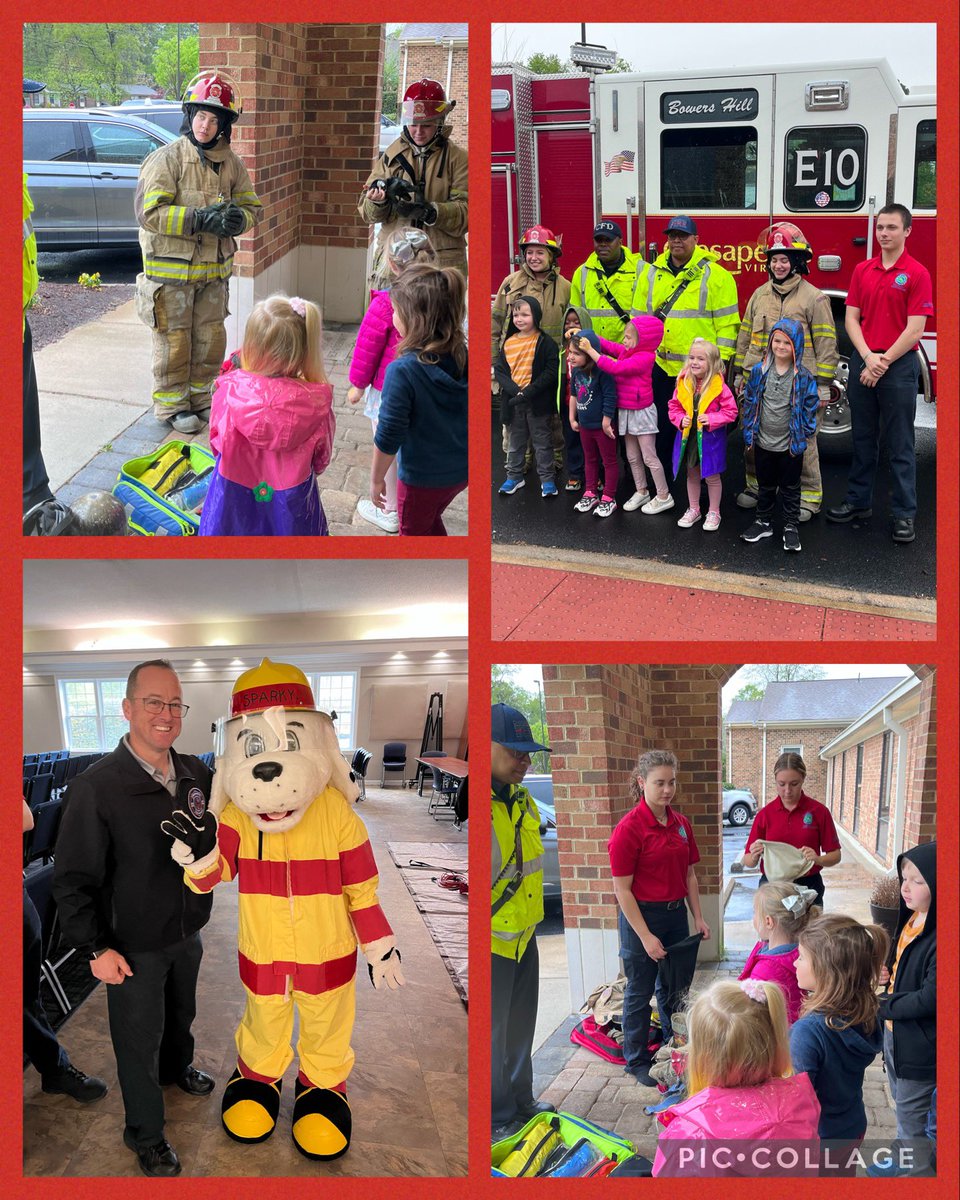 cpkcareercenter's tweet photo. Our Firefighting students spent their first day of spring break participating with the @ChesapeakeFire at Stonebridge STEM day. When the engine and ambulance had to leave for an emergency, our students took over and kept the rotations going! ๐๐ช๐ #3Cs #Cyclonesgiveback https://t.co/hfCwJfasIh