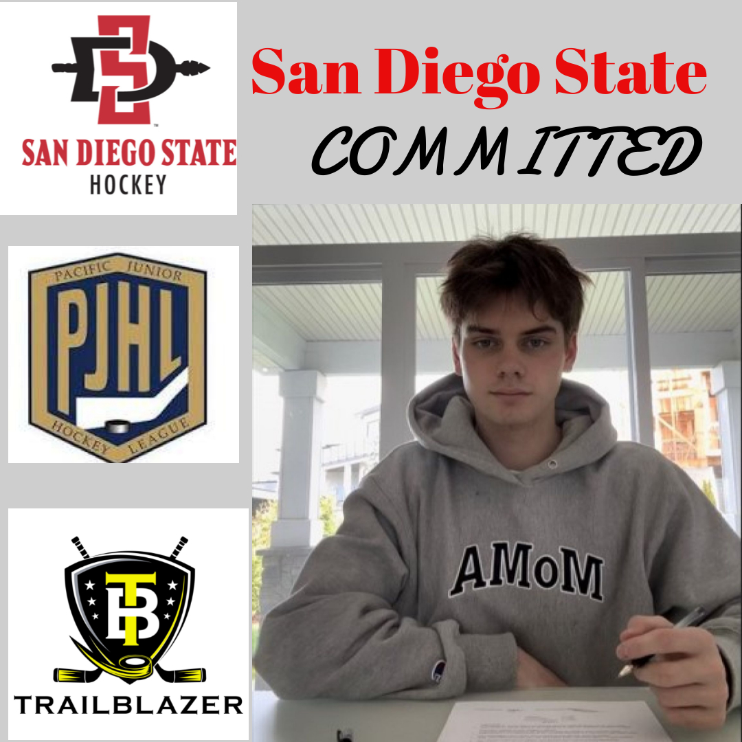 TBHockeyAdvisor's tweet photo. CONGRATULATIONS to our 2004 @masonbrown_15  of @ThePJHL Grandview Steelers on signing his National Letter of Intent to attend @SDSU in 2023-24! @achahockey  🎉🎉🎉
#TrailBlazer https://t.co/am8yihAoM0