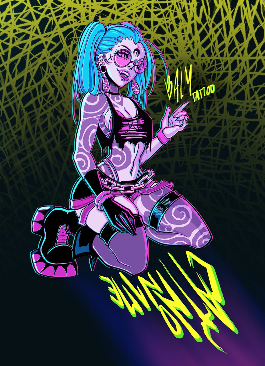 _CatNoName's tweet photo. Por fin lo acabé!!
#punk #jinx #tattoo https://t.co/RT3HwItWeI