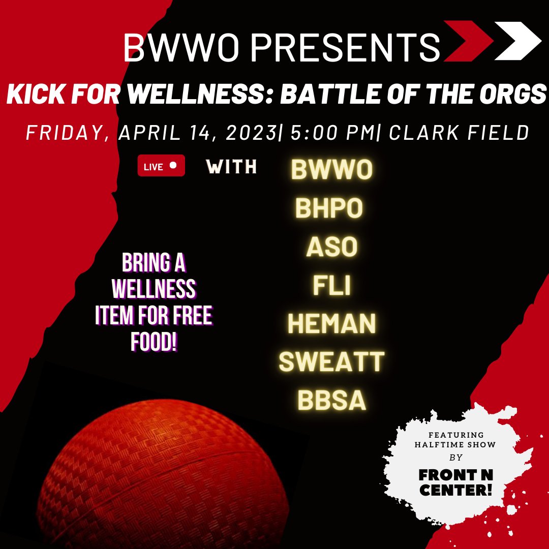texasbwwo's tweet photo. The rumors are true ‼️ THEEEE LIVEST Spring event of the year is right around the corner! Come see your favorite Black orgs compete in BWWO’s Annual Kick Ball Game☄️! May the best Black org win 👀 Who are YOU rooting for this year?  #becausewematter https://t.co/6hP8uuyq2u