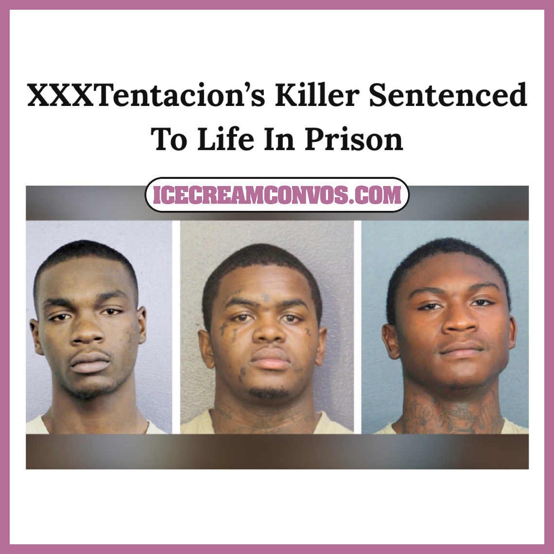 IceCreamConvos's tweet photo. Trayvon Newsome, Michael Boatwright, and Dedrick Williams were sentenced to life in prison for the murder of rapper XXXTentacion. โ๏ธ๐ฆ
Get the scoop ๐๐พ https://t.co/SpTQYuCk07
#XXXTentacion #TrayvonNewsome #MichaelBoatwright #DedrickWilliams #Update #IceCreamConvos https://t.co/xCTBg3hIXp