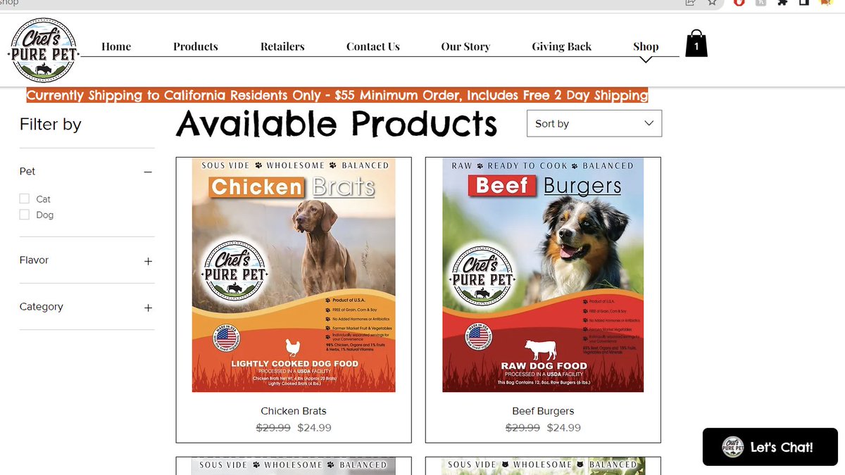 We're wagging our tails with excitement! Our website's shop is officially online. 🎉Visit our site and stock up on your pet's favorite brand today! 🐈🐕#chefspurepet #chefspurepetpack #petfood #dogfood #catfood #healthydogfood #healthydog #healthycat #dog #cat #shoponline