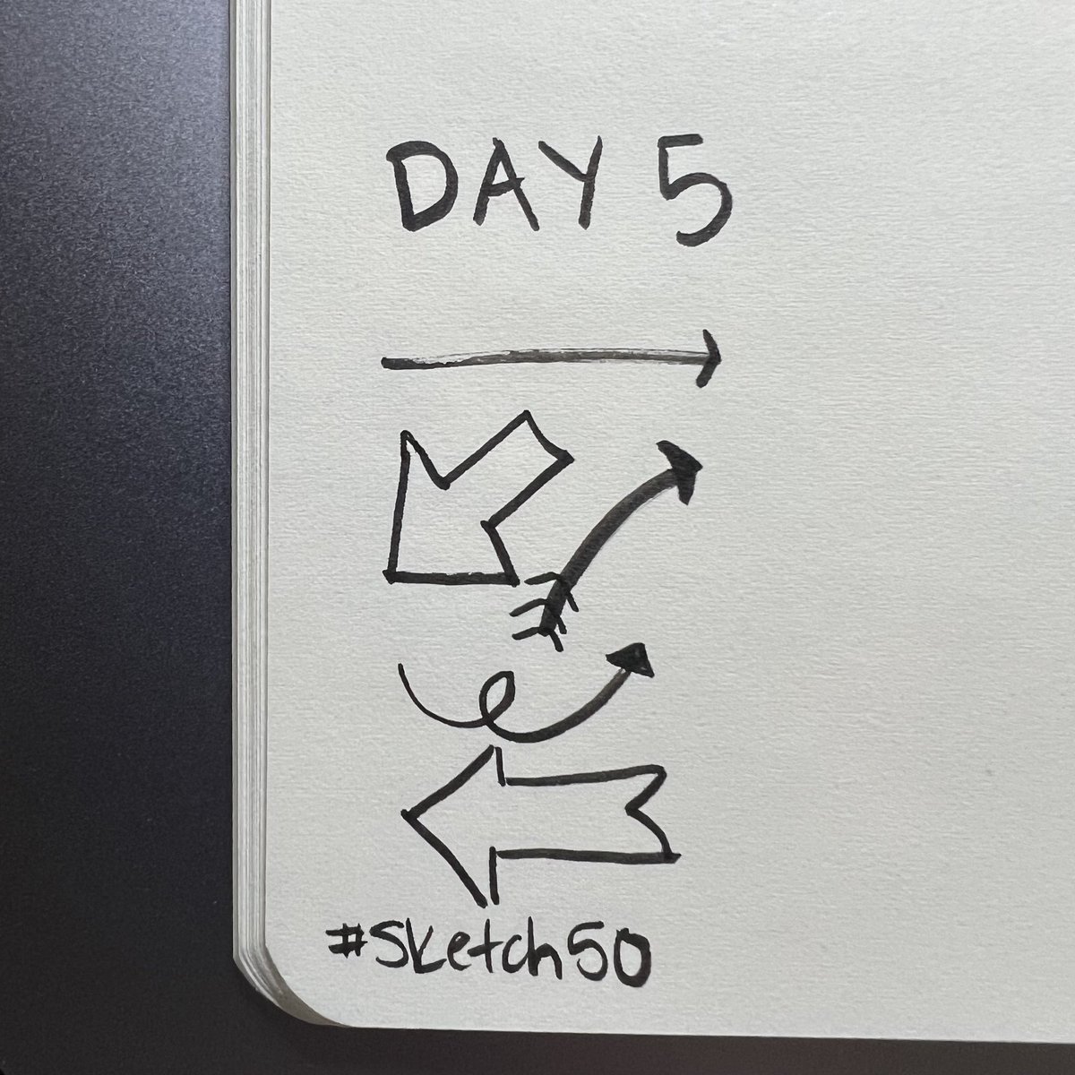 #sketch50 Day 5 - arrow