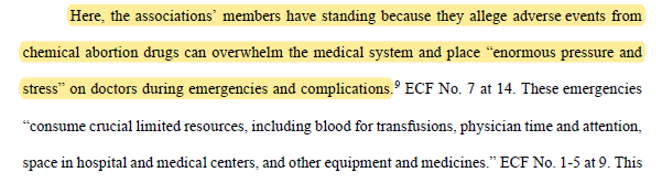 segalmr's tweet photo. This opinion is chock-full of little warning signs.

Like, sure, you can get standing in fed court by arguing that something that hasn't happened one (1) time in 23 years still... might happen some day. https://t.co/XDTJmLi5Mj