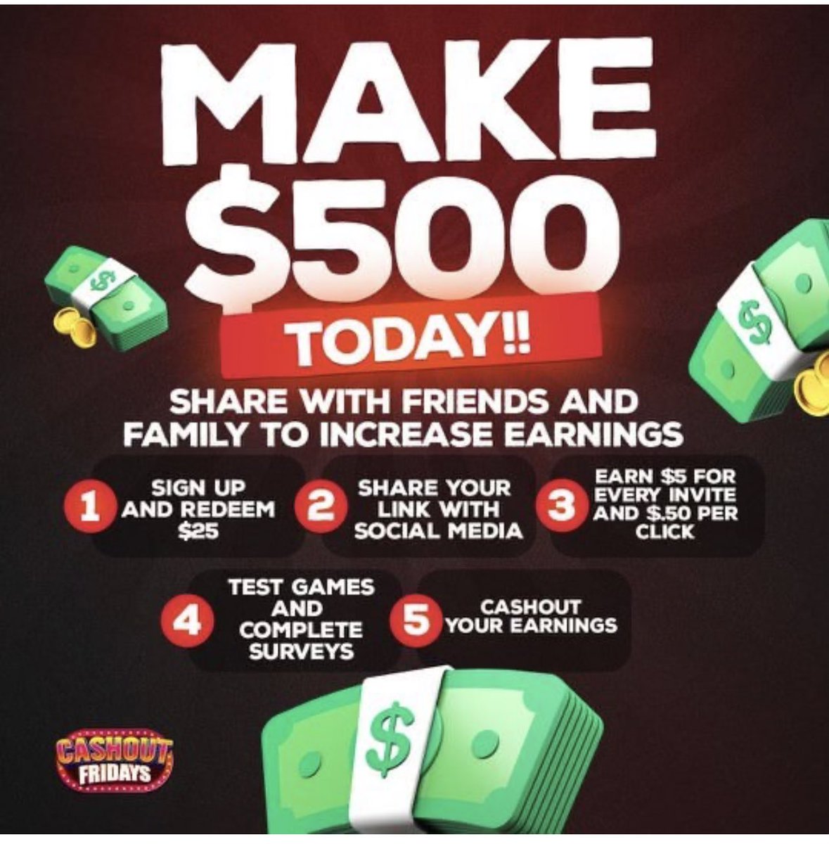 _ICallHimPapi's tweet photo. Cashout Fridays is going viral! Earn $25 if you join with my code: LADY1053 or you can click this link 

https://t.co/VR08Z3Y9iR 

Lets work together 🤑🤝
Click to Copy https://t.co/9NKQcWYOlc