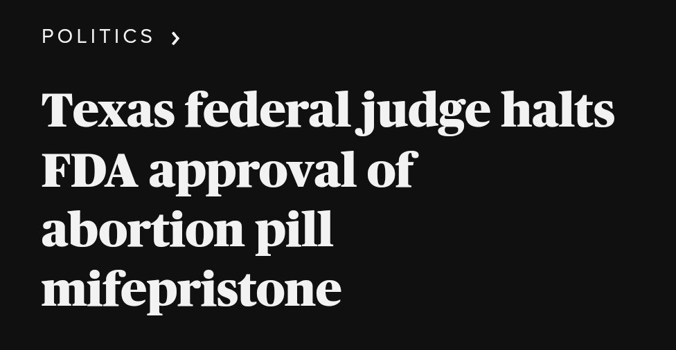 Judges have no place practicing medicine or being the FDA. This is offensive. There are >20y data in millions of people proving that this pill is as safe as ibuprofen and 4x safer than penicillin. It's also 10x safer than Viagra... Gonna ban that, Male Judges? Didn't think so