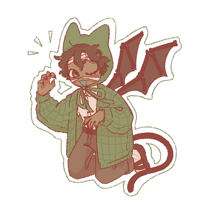Commissioned  to draw my sona!! Their art is so cute!!!  
