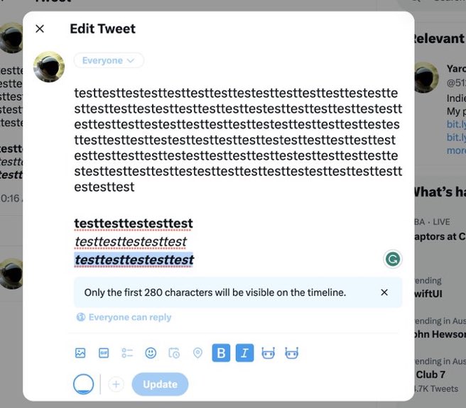T W Itter Daily News On Twitter News Tweet Formatting Is Likely Getting Closer To Launch T W Itter Daily News On Twitter News Tweet Formatting Is Likely Getting Closer To Launch