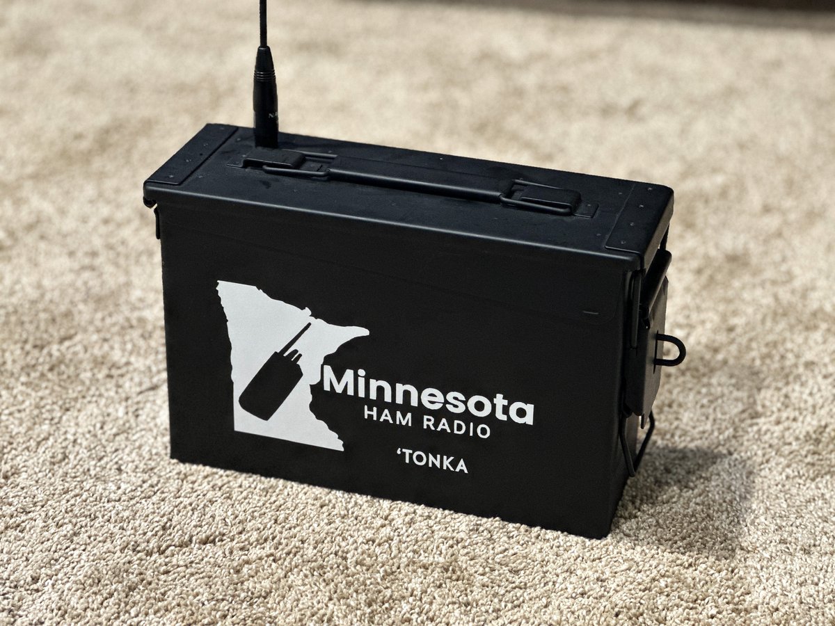 K0LWC's tweet photo. All done with Tonka’s finishing touches before his maiden beaconing tomorrow! 🦊 #HamRadio #RadioDirectionFinding https://t.co/nvmLQTAwea