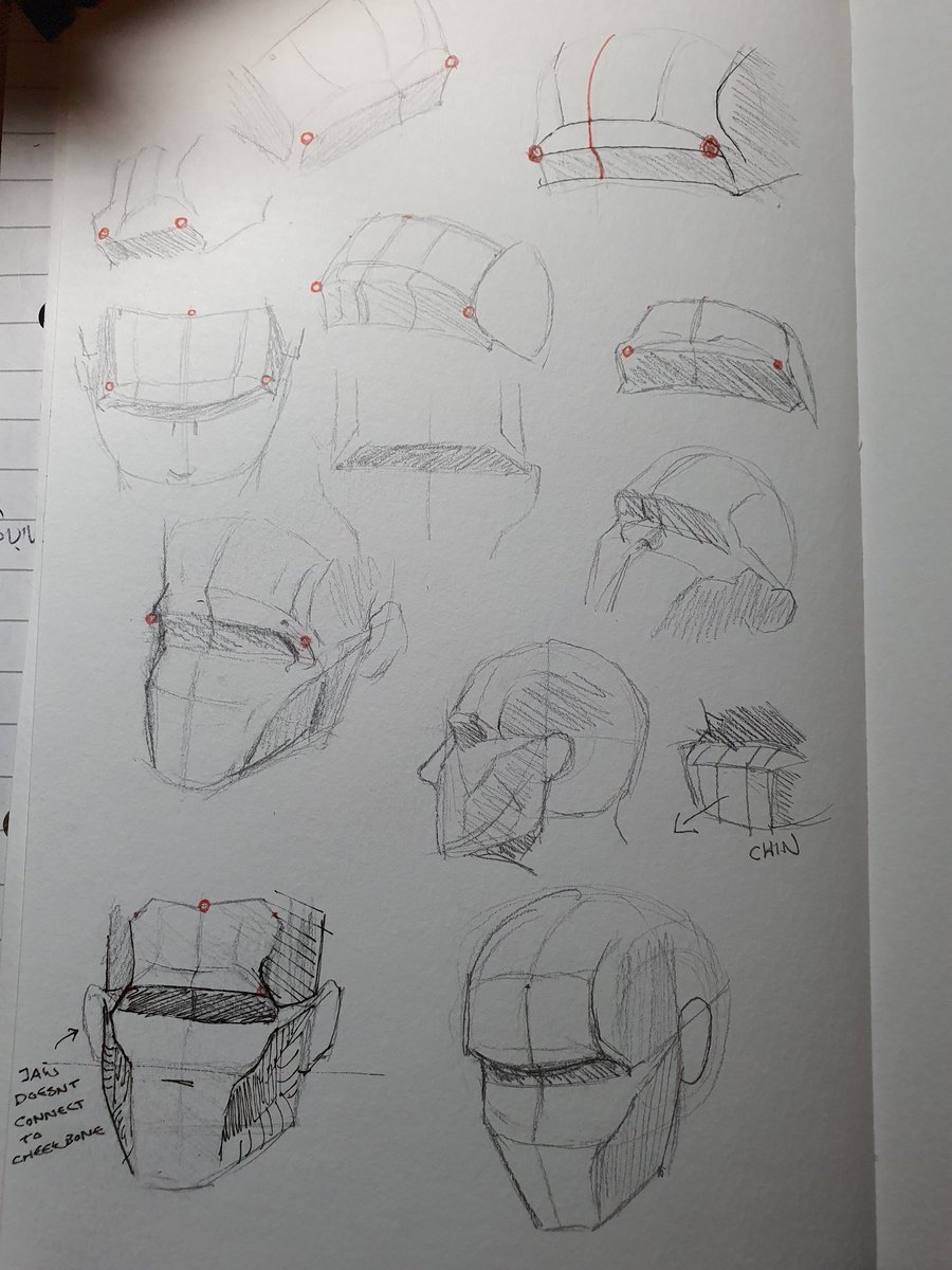 Nothing exciting today, just started a new self study class on drawing the head 