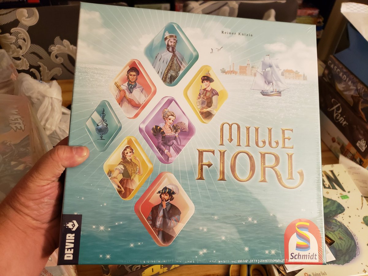 MoonCityCon's tweet photo. Mille Fiori
Mille Fiori means thousand flowers. In Reiner Knizia’s beautiful game, players take the role of a glass manufacturer and traders who want to profit as much as they can. Mille Fiori plays 2-4 players and recommended at ages 10 and up.
@SchmidtspieleFR
#MoonCityCon2023 https://t.co/30sLshRkWk