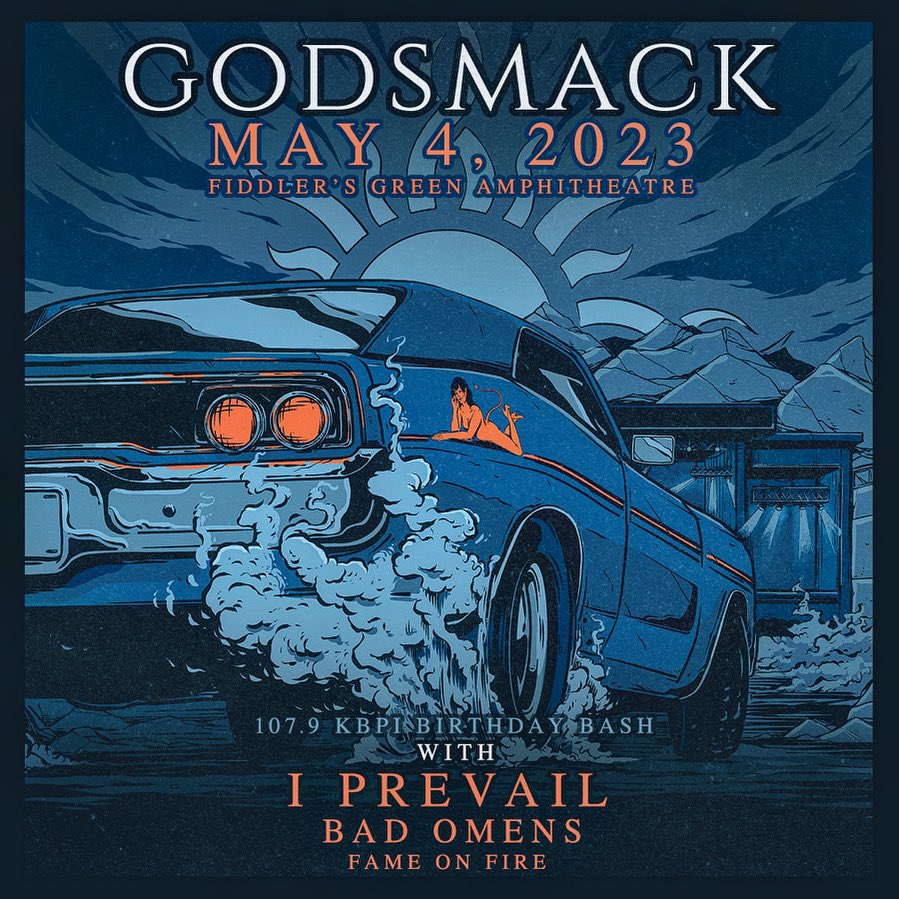 godsmack's tweet photo. COLORADO!! Who is joining us for @1079kbpi Birthday Bash on May 4 at @FiddlersGreenCO with @IPrevailBand @badomenscult and @fameonfire ! 🤘
🎫 Tickets are ON SALE at: https://t.co/ahkaFVDxaq
#Colorado #Godsmack #Concert #KBPI https://t.co/BFppgyNv9T