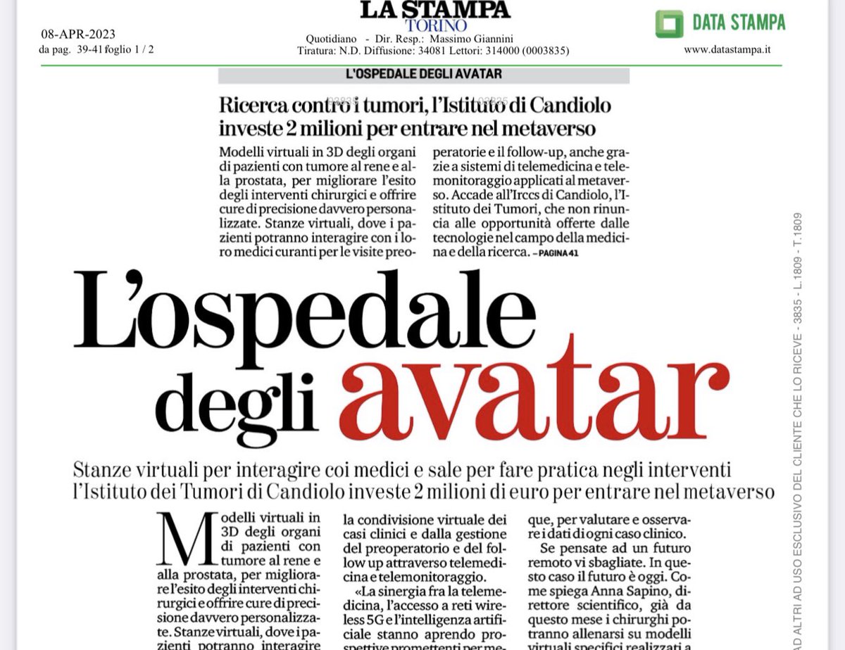 LDRaimondo's tweet photo. La sinergia fra la telemedicina #5G e #AI sta aprendo prospettive promettenti per #medici e pazienti.
Investiamo nella #ricerca e nello sviluppo tecnologico per vincere le sfide della cura.
#ConnetterePerCrescere 
@asstel_it @LaStampa https://t.co/tV2AQNYYRg