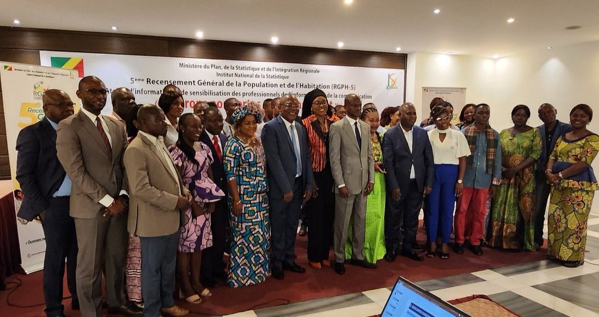 tchibinda_b's tweet image. Renforcement des capacités  des journalistes sur le lexique, enjeu, défis, données statistiques #Rgph.  #ChezMoiAuCongo