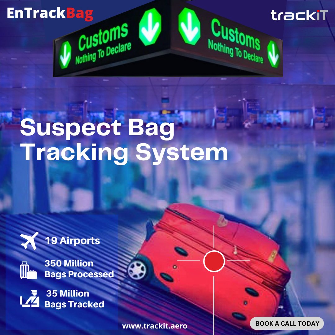 TrackIT’s patented EnTrackBag. Read more: ow.ly/TVZw50NBUJA   

#SAE2023 #saudiairportexhibition #saudi #trackingsystem