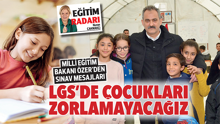 #EğitimRadarı
📌 Milli Eğitim Bakanı Özer’den sınav mesajları: 
LGS’de çocukları zorlamayacağız <a href="/nurancakmakci/">nurancakmakci</a> yazdı.

 hurriyet.com.tr/yazarlar/nuran… <a href="/prof_mahmutozer/">Mahmut Özer</a> #LGS