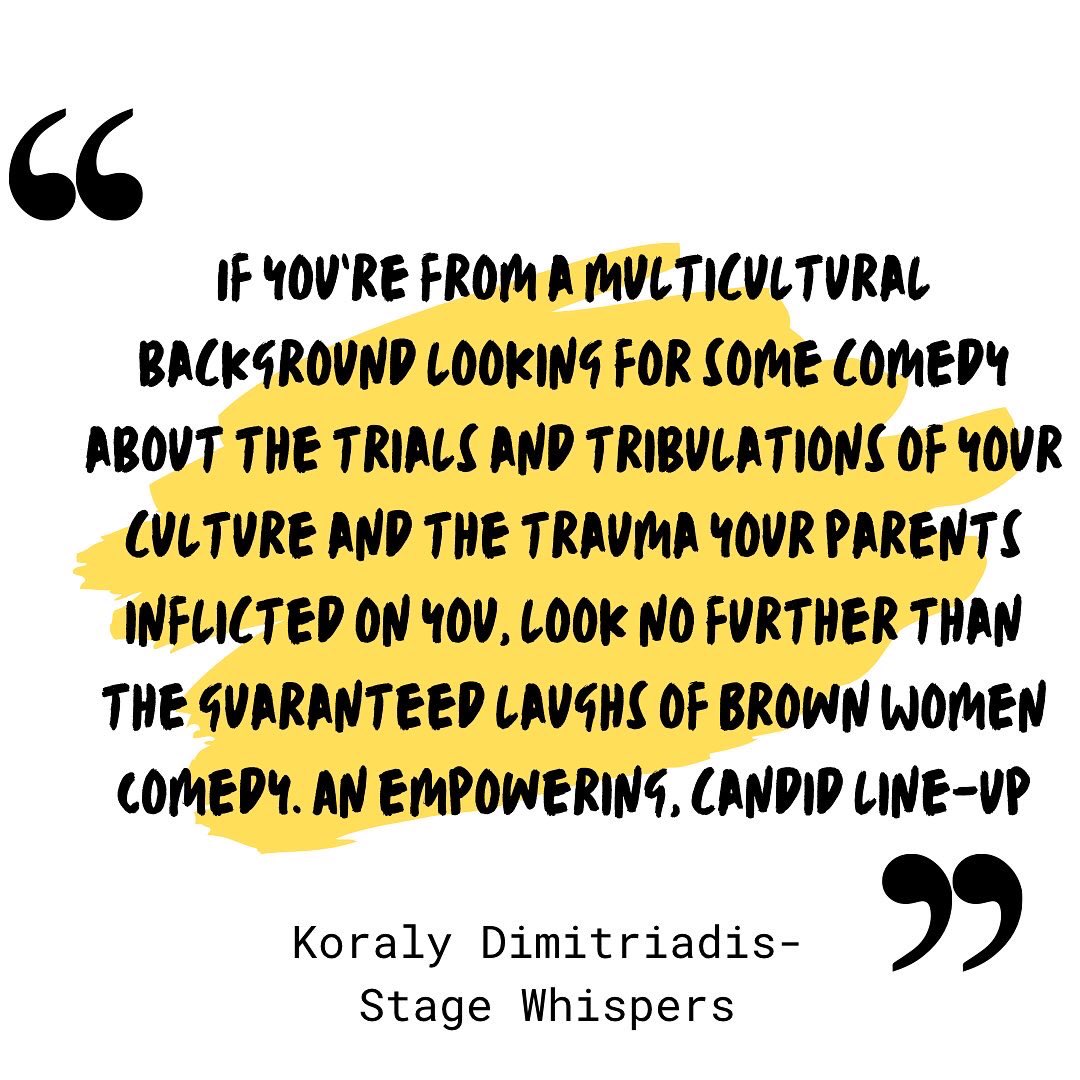 amnabeeing's tweet photo. Shocking aunties and uncles since 1980s. At my last solo an aunty covered her ears during a joke. I guess more of that happened last night.

Few tickets left for a besharam hour of Brown Women Comedy this weekend - grab them before they’re gone!!

#micf #comedy https://t.co/7uuNBWHFLu