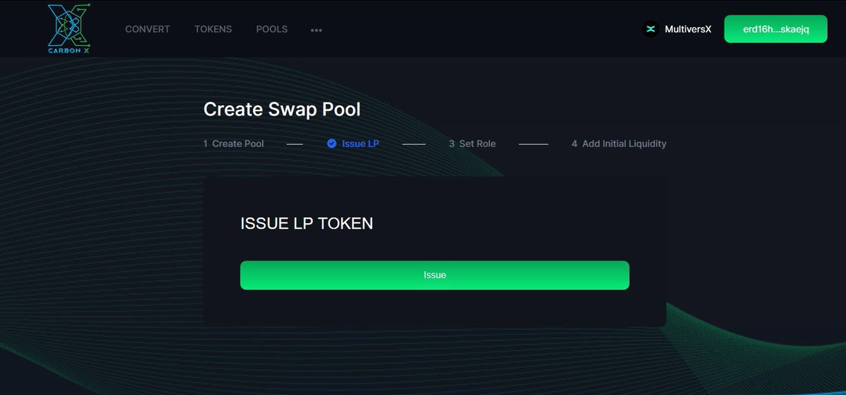 Convert_Carbon's tweet photo. Dear valued Community and partners,

We are excited to announce that the Convert Carbon team has started to work on a new project: a crypto DEX platform on the MultiversX blockchain. Our team is currently testing the platform's accessibility, functionality, and debugging to ensure its optimal performance.
Diversifying our use case and exposing the benefits of blockchain technology to more users , we aim to provide a state-of-the-art platform that enables the whole crypto community to trade their favorite cryptocurrencies securely and efficiently on the MultiversX blockchain. As you are aware, DEX platforms are becoming increasingly popular in the crypto space, and we want to offer one of the best possible trading experience
Our team has been working hard to ensure that the platform CarbonX is user-friendly and that it provides a seamless trading experience. We are confident that our efforts will result in a Decentralised EXchange  that meets your needs and exceeds your expectations.  
We believe that the MultiversX blockchain has great potential for the crypto industry, and we are committed to contributing to its growth and adoption. By building a DEX platform on this blockchain, we aim to showcase its capabilities and attract more users and developers to the ecosystem.
We will keep you updated on the progress of the project and inform you once the platform is ready for launch. In the meantime, if you have any questions or feedback, please do not hesitate to reach out to us.

Thank you for your continued support.
Best regards, 
Convert Carbon Team