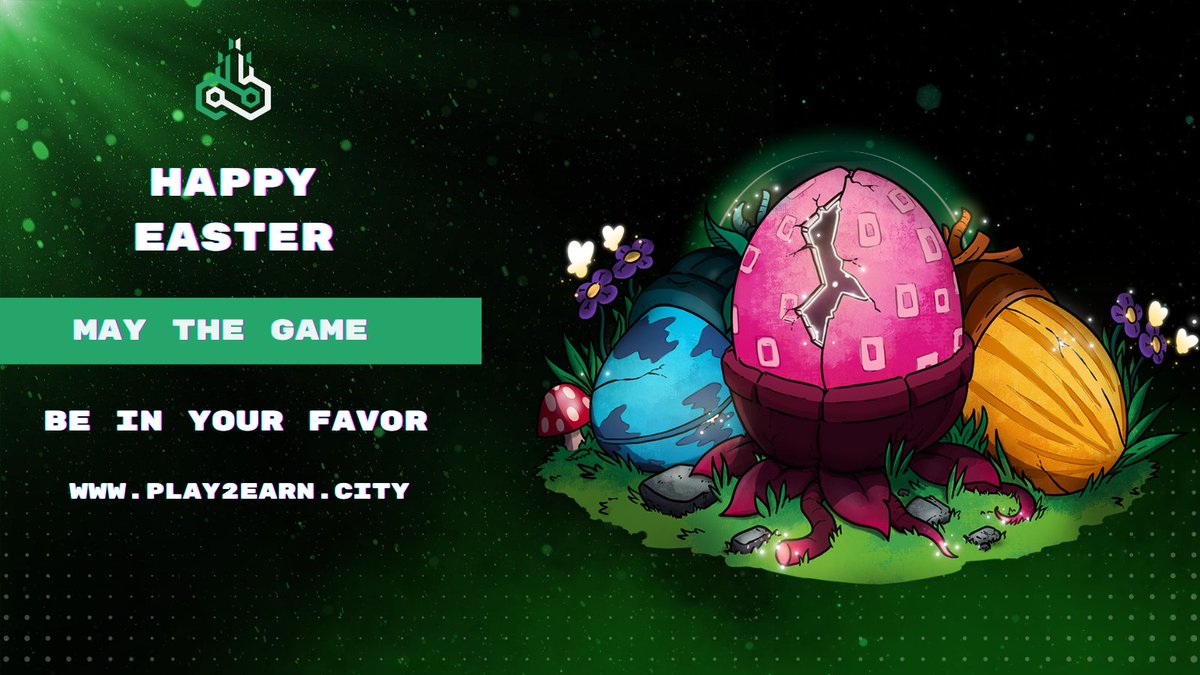 Play2Earn_City's tweet photo. Happy Easter holiday!🐰 May you have only winning battles and rewards this Easter weekend.

#easter #gamerseaster #play2earn #p2egames #blockchaingames #happyeaster https://t.co/ZbEDX7gvcT