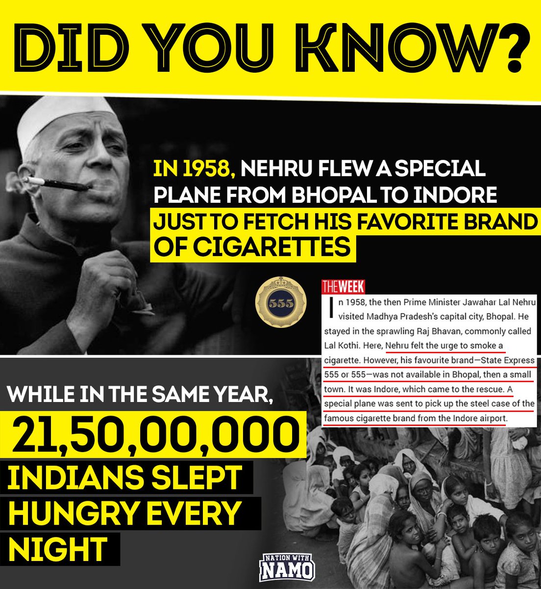 💮Although, the list of blunders committed by Jawaharlal Nehru is very