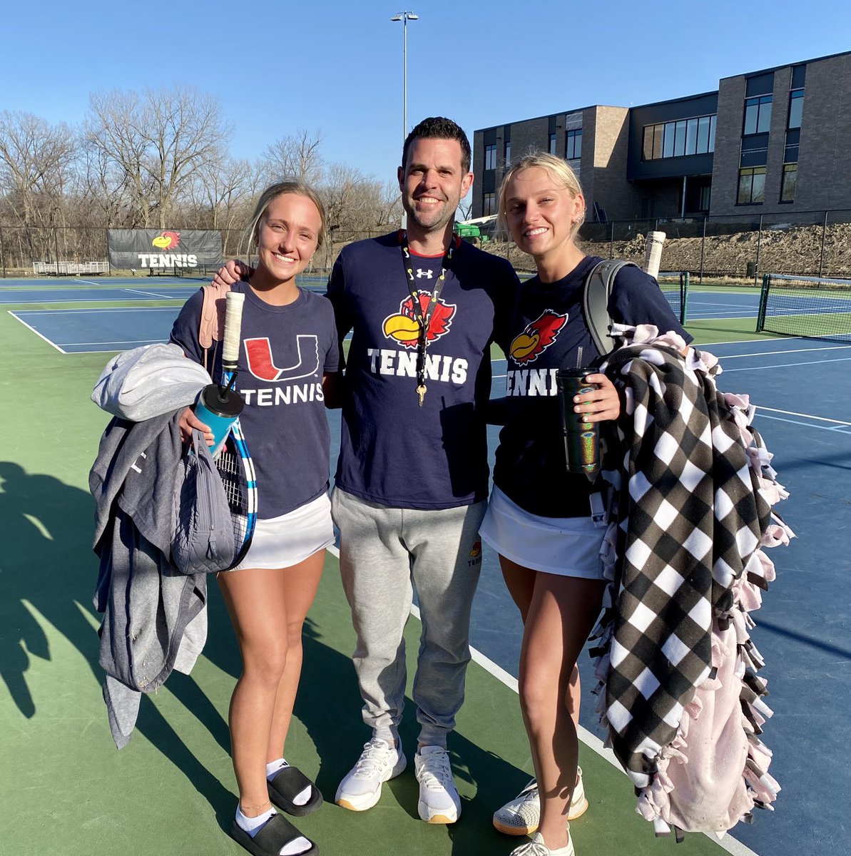 JHawkGTennis's tweet photo. So proud of Tori &amp; Camryn these 2 juniors have had a great start to the season starting 4-0 as a doubles team. Both came out for fun as 9th graders. They came every day this summer &amp; have turned into tennis stars. Great kids on and off the court. I’m glad I get to be your coach. https://t.co/LVcvRWGymz
