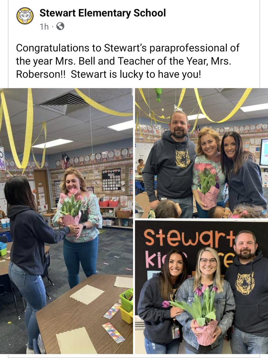 MrsR_PreK's tweet photo. What a surprise! I am the Teacher of the Year!
#prek #lubbockisd https://t.co/nCuAkLoGs5