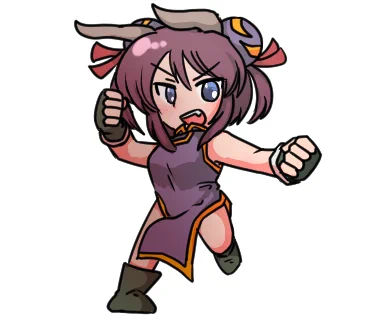 初心に戻って、牛姉(うしねえ)。以前紹介した牛ちゃんのお姉さんで、強いです。姉妹で協力することで「姉妹拳」を繰り出すことができるらしいですが、それがどういうものなのかは結局明かされませんでした(明かせよ)ちなみに、今見たら「拳」を「挙」に誤字してました。惜しい 