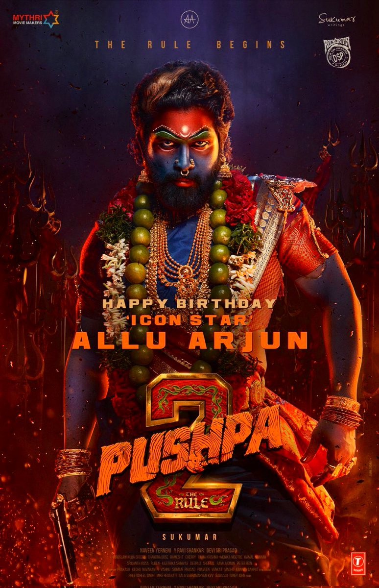 MusicThaman's tweet photo. Always On the HUNT 🔥
When it comes to Fashion &amp; Passion Wishing Our Dear ICON #AA #HBDAlluArjun 
Many Many More Happy Returns Dear Brother @alluarjun 🔥

Keep Flying High My Dear Brother 🏆
#Pushpa2TheRule 🤙 https://t.co/1X7CKC9W3o