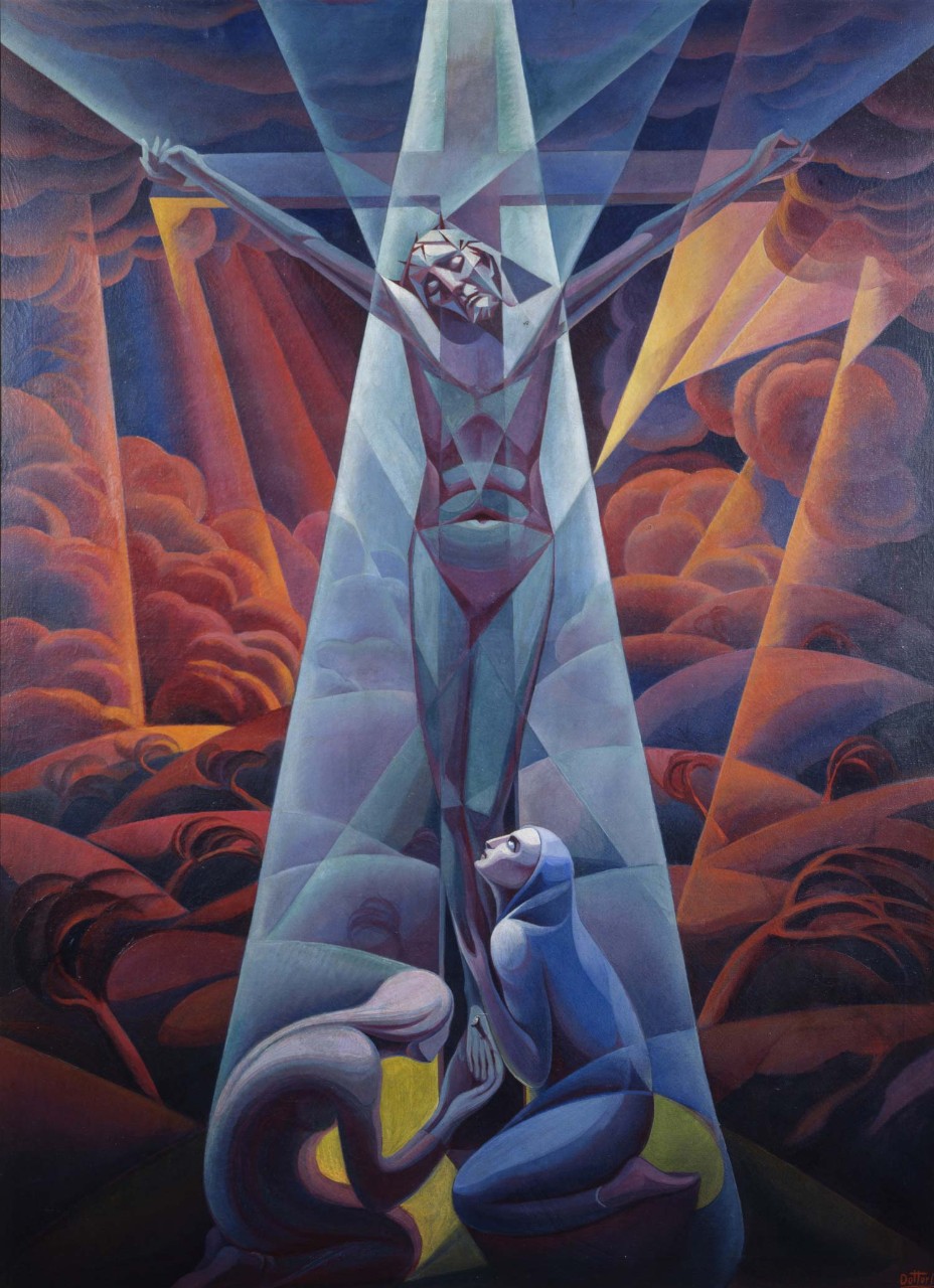 By Gerardo Dottori (1927) - Futurist

Italian Futurism mixed together Cubism, Art Deco, and Abstract