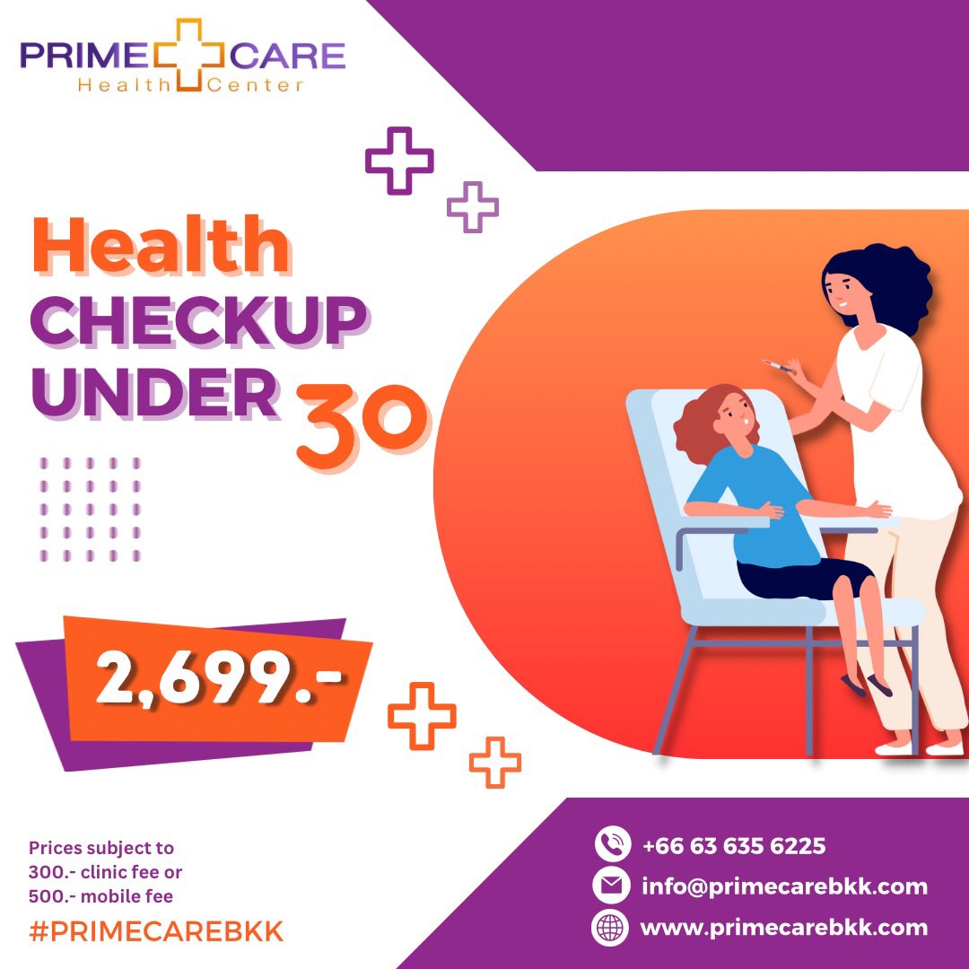 devibajaj's tweet photo. Time for your annual health checkup? Contact us at PrimeCare Clinic to book yours. You can come into our clinic in Sukhumvit Soi 20 or we can send our nurse to you! #primecarebkk #bangkok #healthcheck https://t.co/CgyG6hLyal