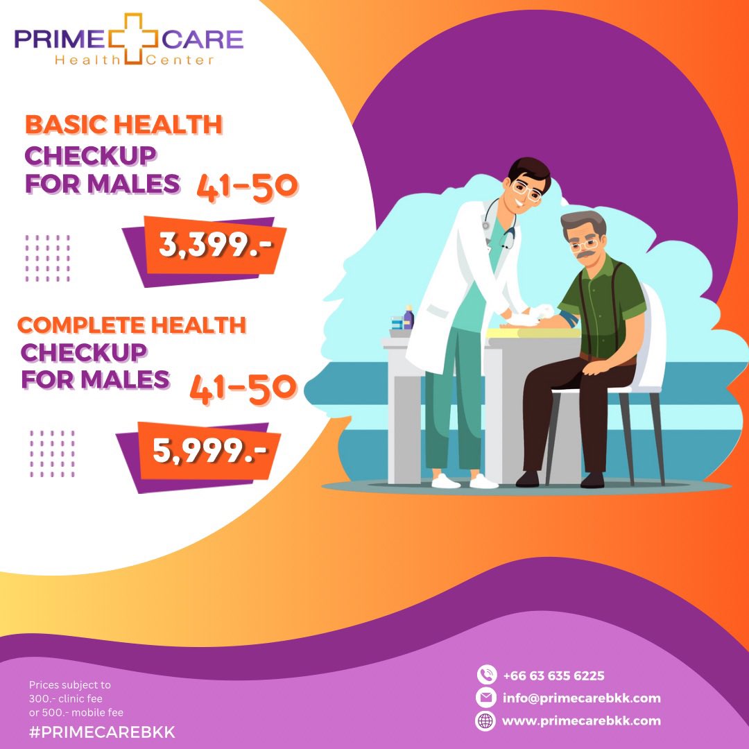devibajaj's tweet photo. Time for your annual health checkup? Contact us at PrimeCare Clinic to book yours. You can come into our clinic in Sukhumvit Soi 20 or we can send our nurse to you! #primecarebkk #bangkok #healthcheck https://t.co/CgyG6hLyal