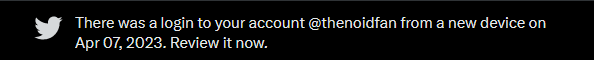 thenoidfan's tweet photo. Just had to #ChangeMyPassword... It looks like someone tried to #Hack me! Maybe it was #MrGreen! https://t.co/M6P6zntgOJ
