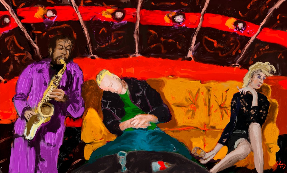 Anibal_Ar13's tweet photo. GN! Enjoy your Friday night 🪩

Ornette playing lullaby to Lou  - 2022

#NFTartwork #NFTartist #loureed #ornette #NFTart #CleanNFTs #tezos https://t.co/Vy1QXexTWS