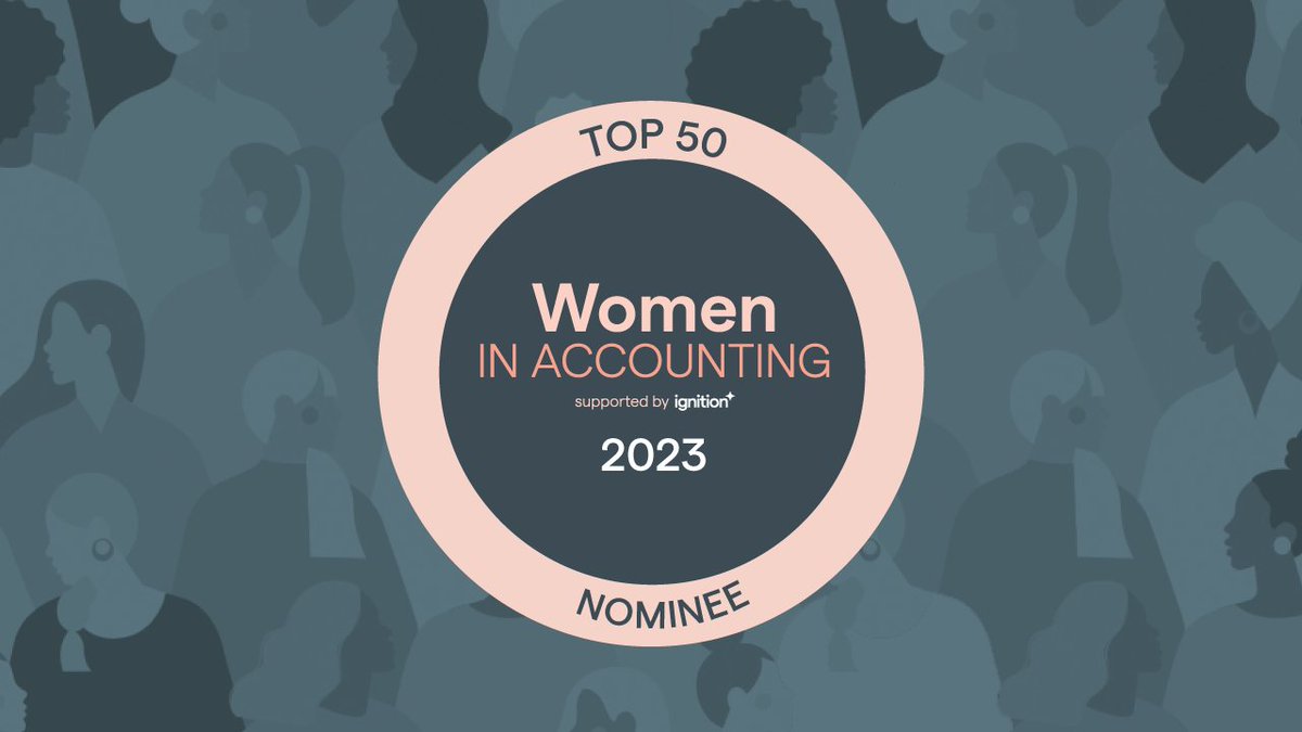 Thrilled and honored to be among so many women accounting professionals I admire! Thankful and humbled for this nomination for Top 50 #womeninaccounting

Special thanks to <a href="/ignitionapp/">Ignition</a> for spotlighting, supporting and elevating #womeninaccounting