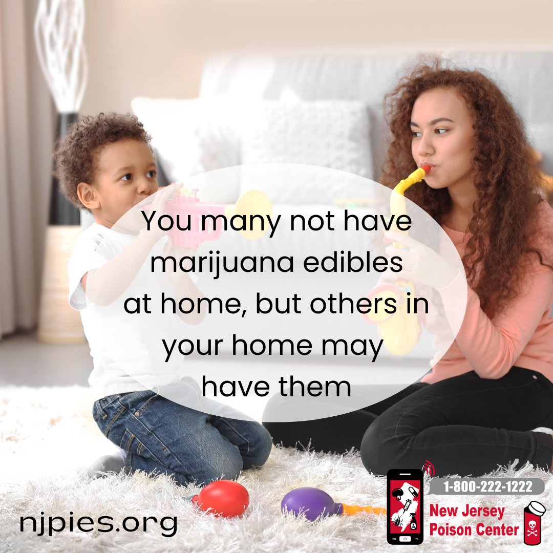 NJPoisonCenter's tweet photo. More kids rushed to hospital after eating gummies
@GMA story ๐ https://t.co/JFIaAt7Gbi
If a child accidentally eats adult edibles, call your local poison control center right away for fast medical help and next steps. 1-800-222-1222
#NJPoisonControl #NJPoisonCenter https://t.co/38KKMpkXda