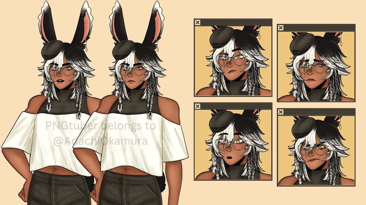 mushibo_'s tweet photo. PNGTUBER COMMISSIONS OPEN ☆   
base model + 2/4 extra expressions! 
all with speech alts and optional blinking
— 3-Pack | $100
— 5-Pack | $150 
#pngtuber #VtuberUprsing #VTuberEN #Vtubers #commission https://t.co/QaDAARoYoE
