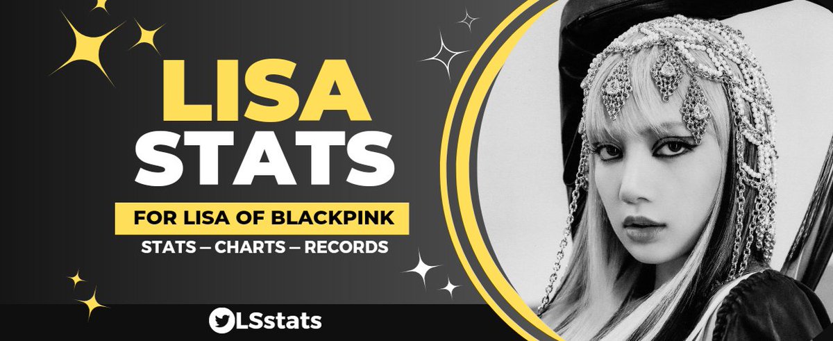 LSstats's tweet image. Welcome to LISA Stats, your most reliable stats and charts source about @BLACKPINK's #LISA 💛

Follow us and turn on our notifications!