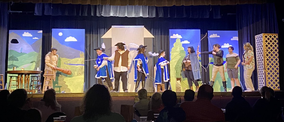FairGroveBands's tweet photo. Very proud of all our band kids involved in the Spring Play! Both casts are working hard!! We love our multi-talented performers 💜 https://t.co/cVm4lBxzha