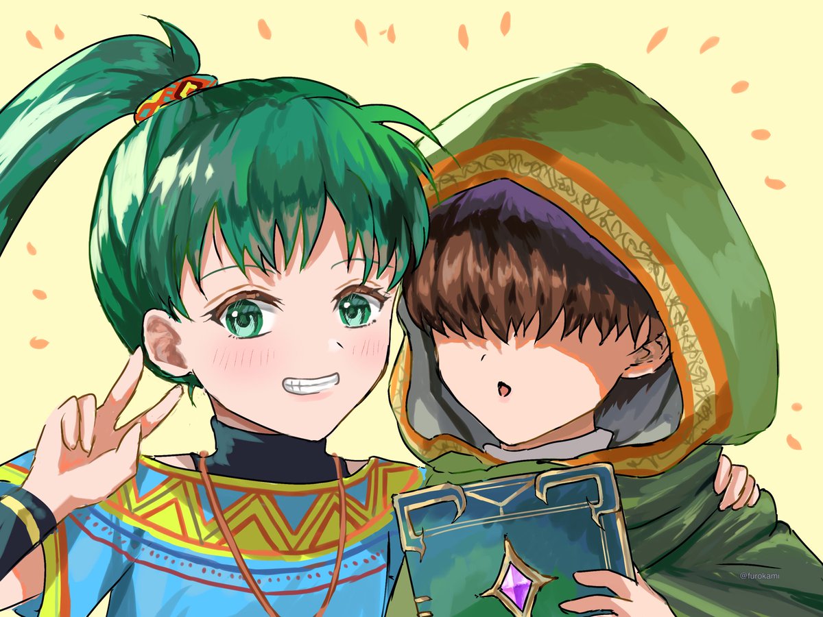 子供リン&amp;マーク / Lyn&amp;Mark

キャラがちゃんとマイユニットの方を向いて喋ってくれるのが細かくて好きでした。烈火の剣リメイク期待です💚
子どもリンちゃん実装あざした！
#FEヒーローズ #FEHeroes