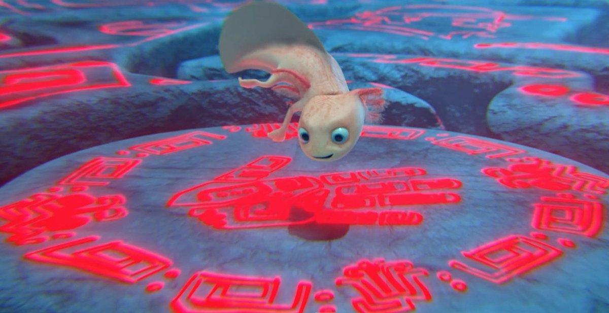Students from BYU won for best animation at the College Television Awards. Kudos to writer/director Daniel Villanueva Avalos! 
"Cenote" is about an axolotl who's trapped in an mystical underwater Mayan structure. 
See this beautiful six minute work here: vimeo.com/717578725