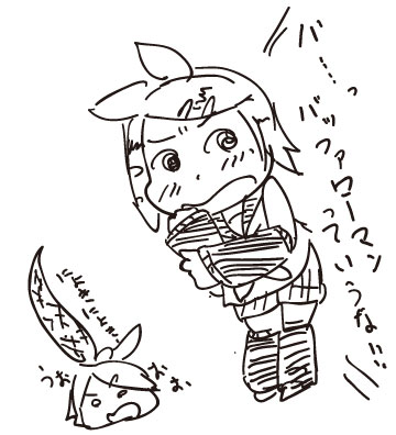 鏡音リンの古い落書きが出てきた