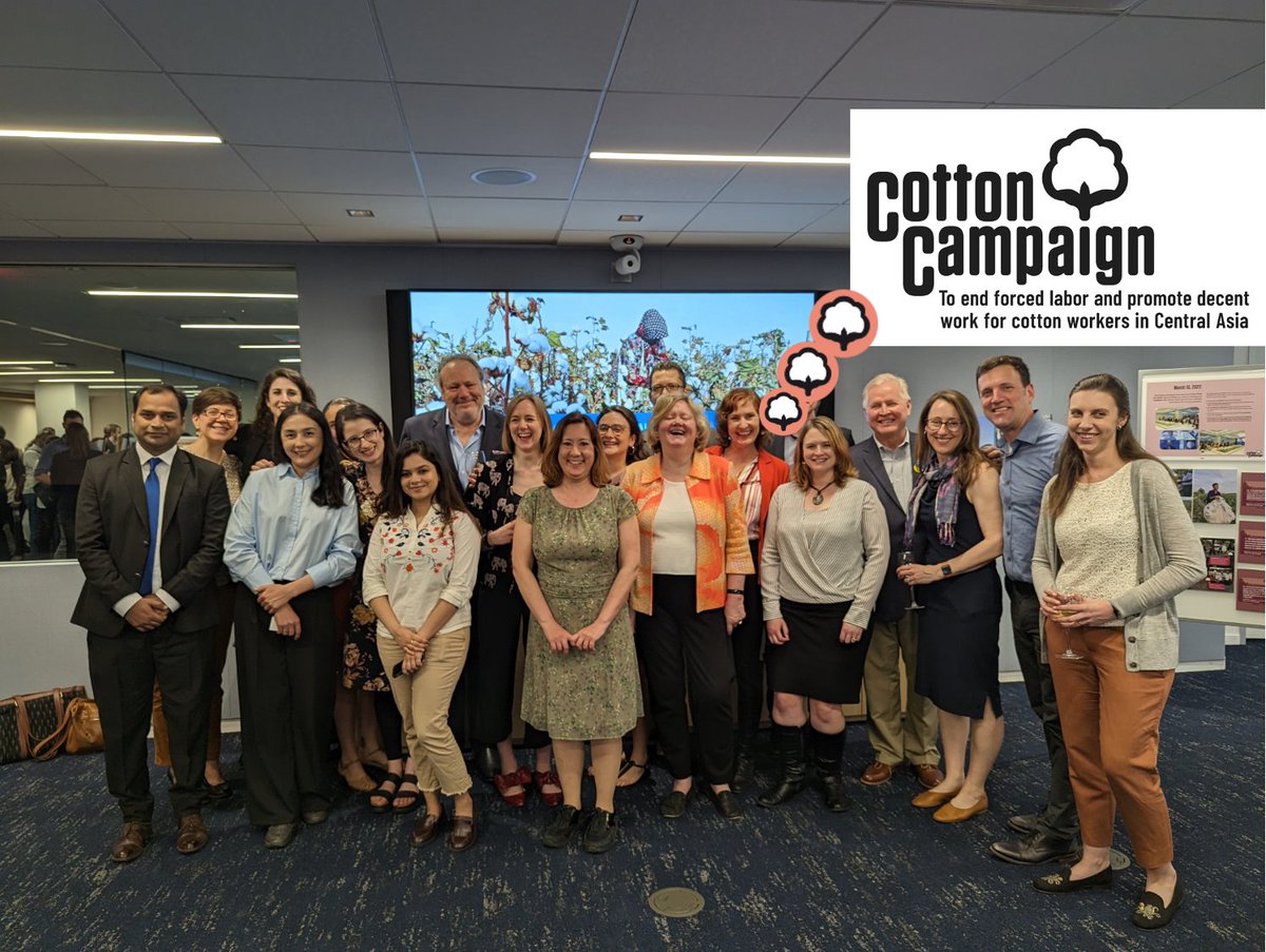 cottoncampaign's tweet image. Concluding a week of successful strategy &amp;amp; stakeholder meetings in Washington, DC with great energy and enthusiasm for the work ahead—to make further labor rights gains in #UzbekCotton &amp;amp; end #StateImposedForcedLabor in #Turkmenistan. It won’t be easy, but we’re firmly committed!