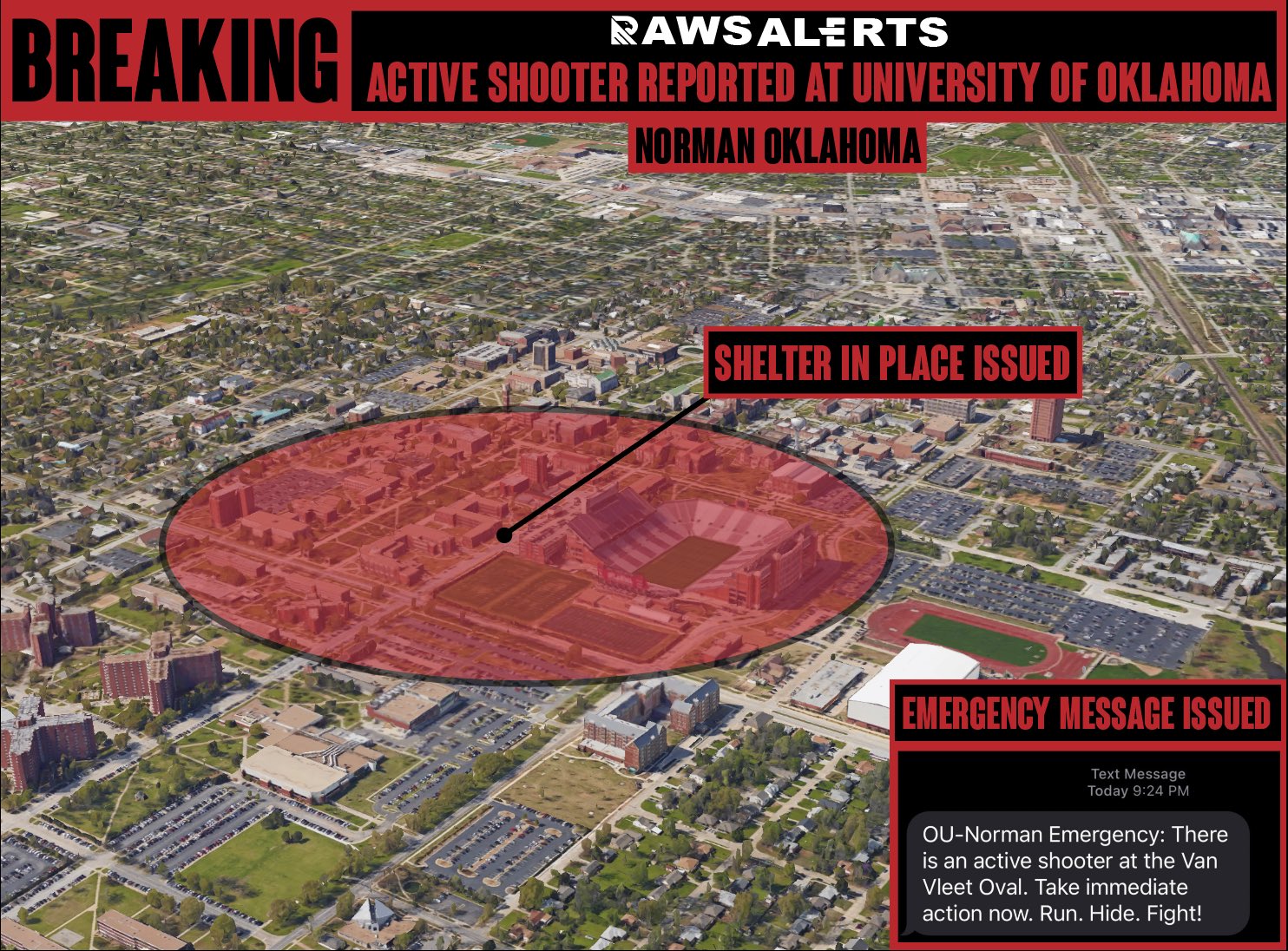 Active Shooter Reported at Oklahoma University in Norman