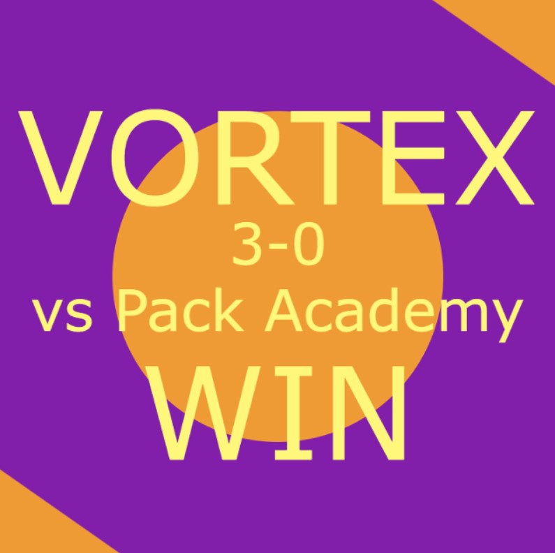 Vortex wins 3-0 over Pack Academy! This punches a ticket for Vortex to the CGL Plat League Grand Finals! See you there!