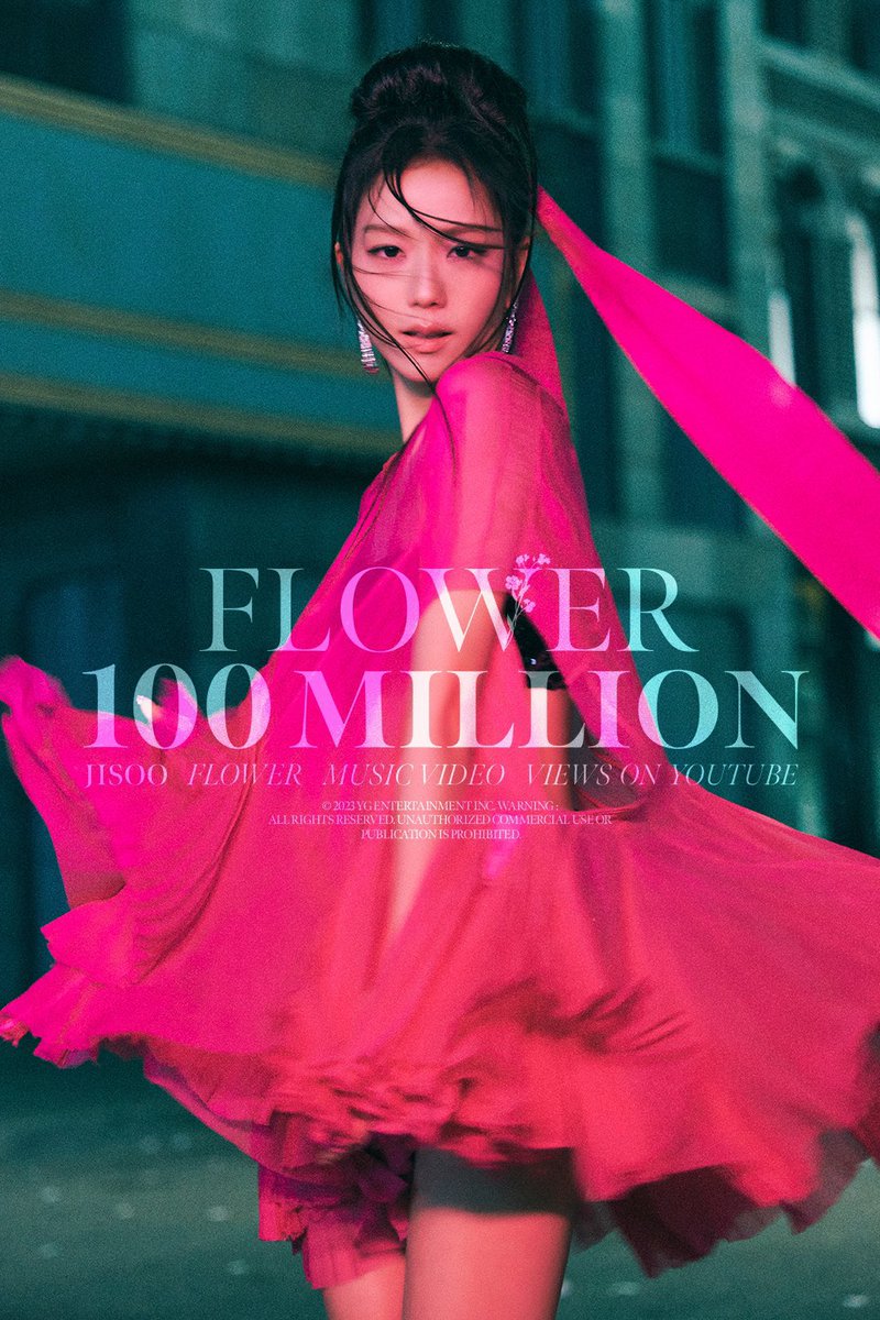 BlinkVotingCrew's tweet photo. 📣 DROP THE TAGS👇🏻

FLOWER 100 MILLION #JISOO100MEllionviews @BLACKPINK https://t.co/NKUqRjSr4S
